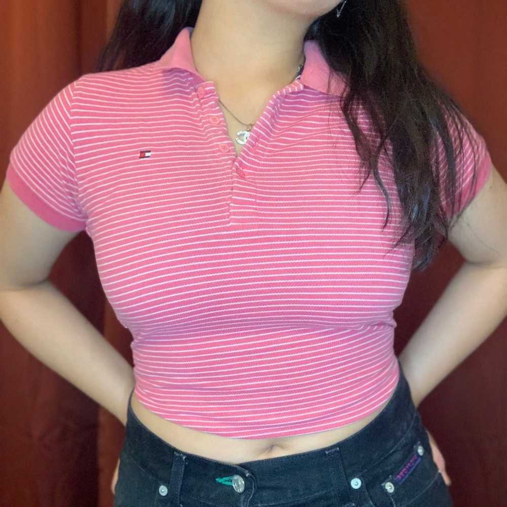 Pink Collared TOMMY HILFIGER shirt